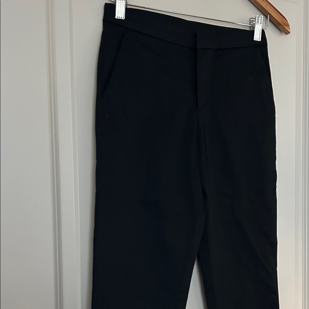 Elegant Black Women's Straight Leg Pants - Picture 9 of 13